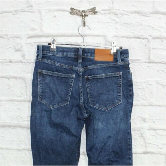 Lucky Brand Blue Cotton Denim Mid Rise Skinny Jeans Size 29 - Picture 4 of 8